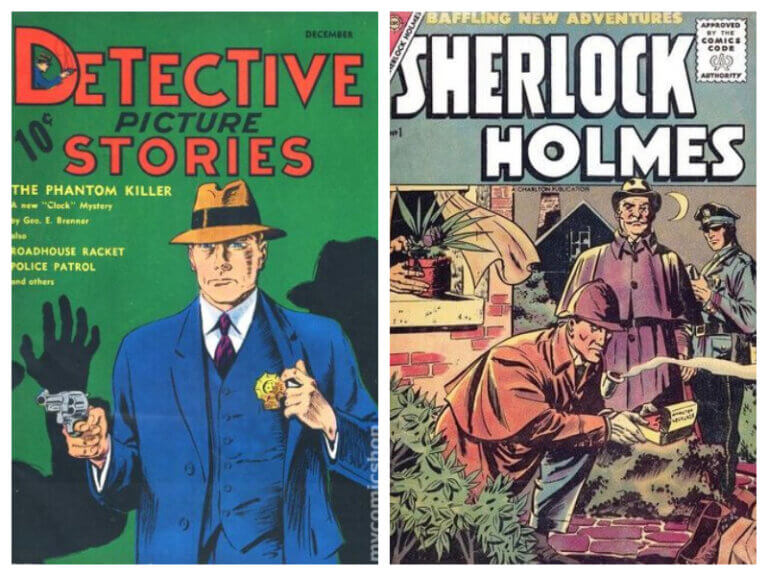 6 capas clássicas de detetives nos quadrinhos