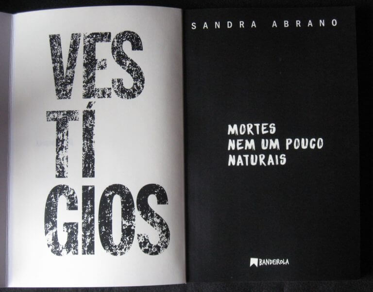 Bandeirola lança VESTÍGIOS – mortes nem um pouco naturais