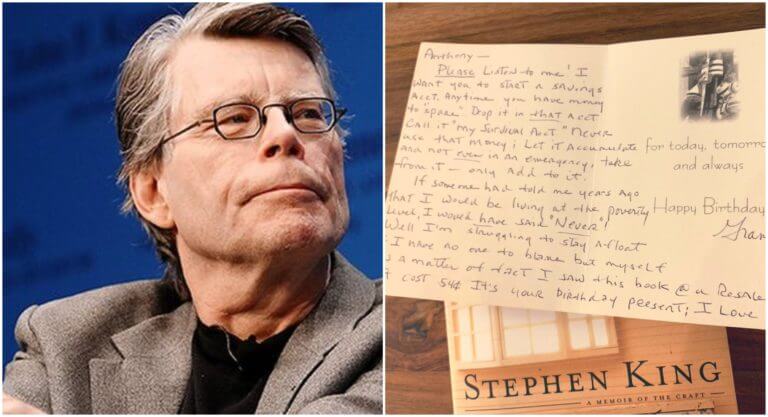 Um cartão em um livro de Stephen King está deixando as pessoas tristes
