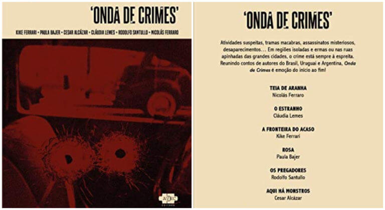 Livro “Onda de Crimes” reúne escritores da América do Sul