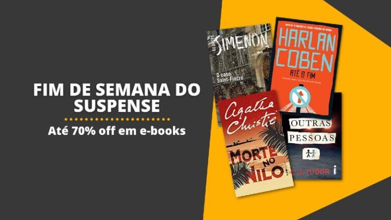 ATÉ 70% OFF | Fim de semana dos e-books de suspense