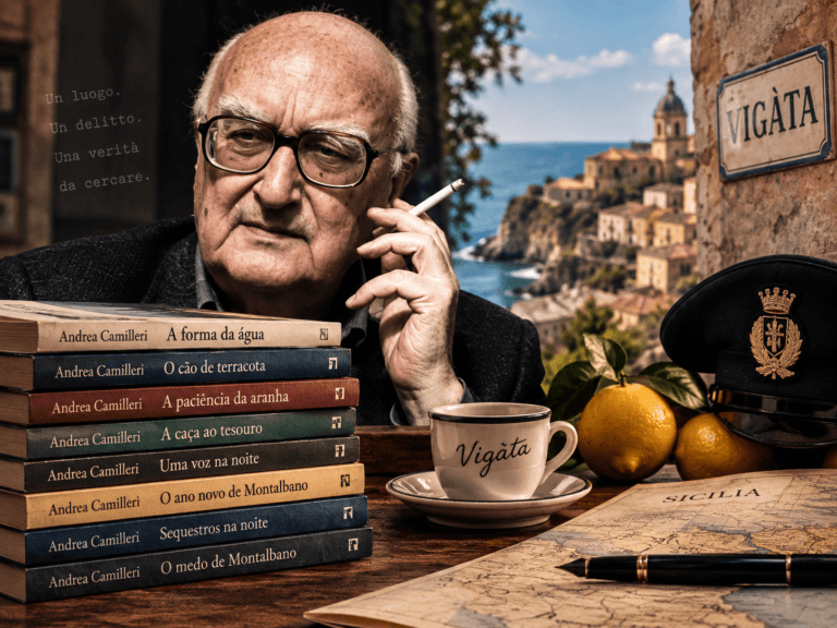 Andrea Camilleri e os livros do comissário Montalbano