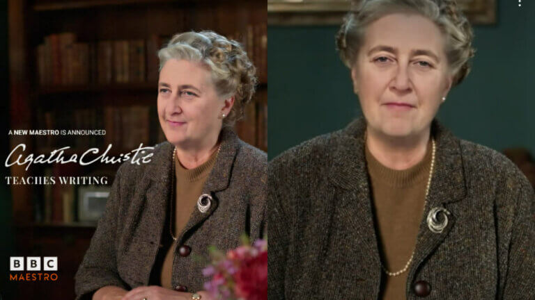 Agatha Christie é recriada com inteligência artificial em propaganda de curso