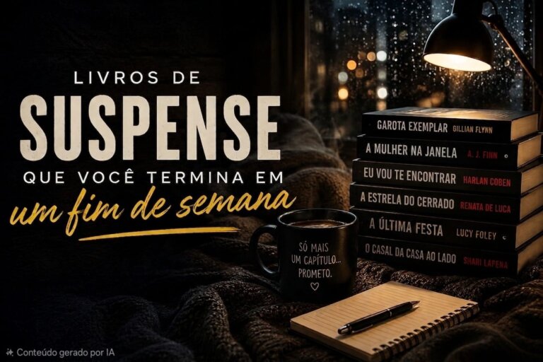 livros de suspense para ler em um fim de semana