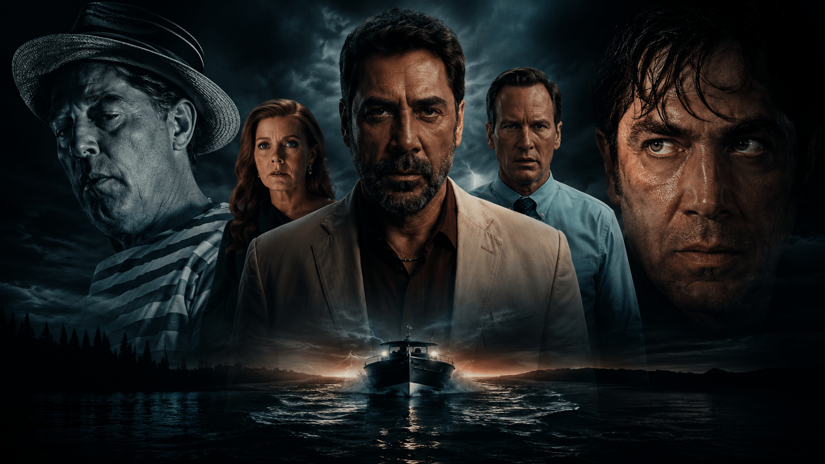 Montagem com as três adaptações de Cabo do Medo: o filme de 1962, o remake de 1991 e a série da Apple TV+, inspirada no livro Os Violentos.